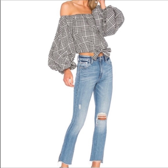 Lovers + Friends Denim - Lovers and Friends Logan high rise tapered jean